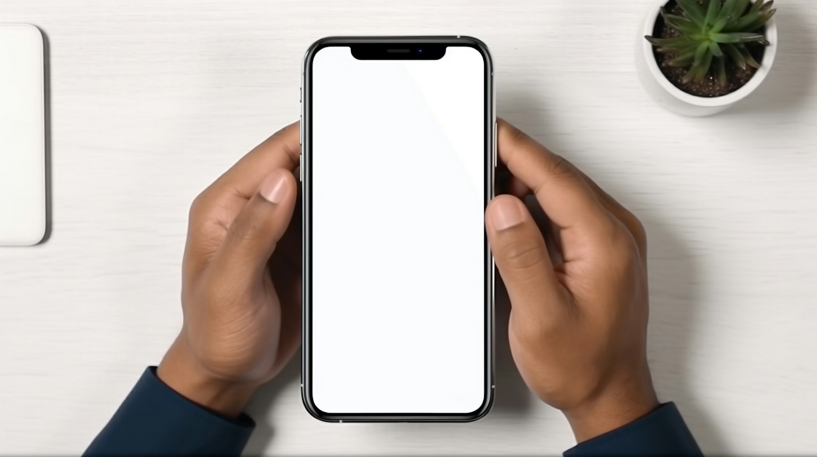 スマホだけで申し込み作業を進める手元